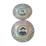 Two henriot Quimper plates