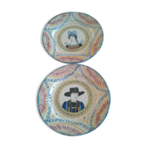 Two henriot Quimper plates