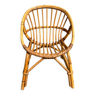 Fauteuil rotin enfant