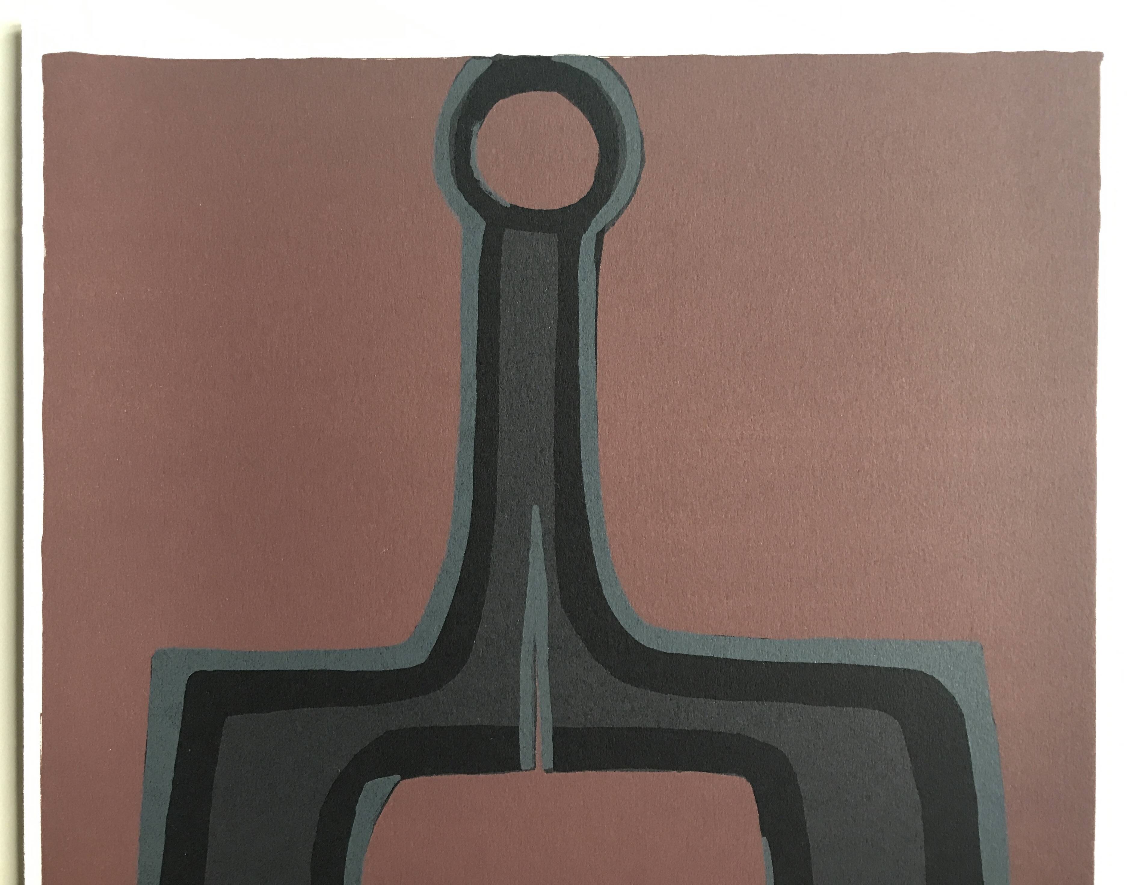 Set of 4 original lithographs by Raoul Ubac, 1978. The earth.