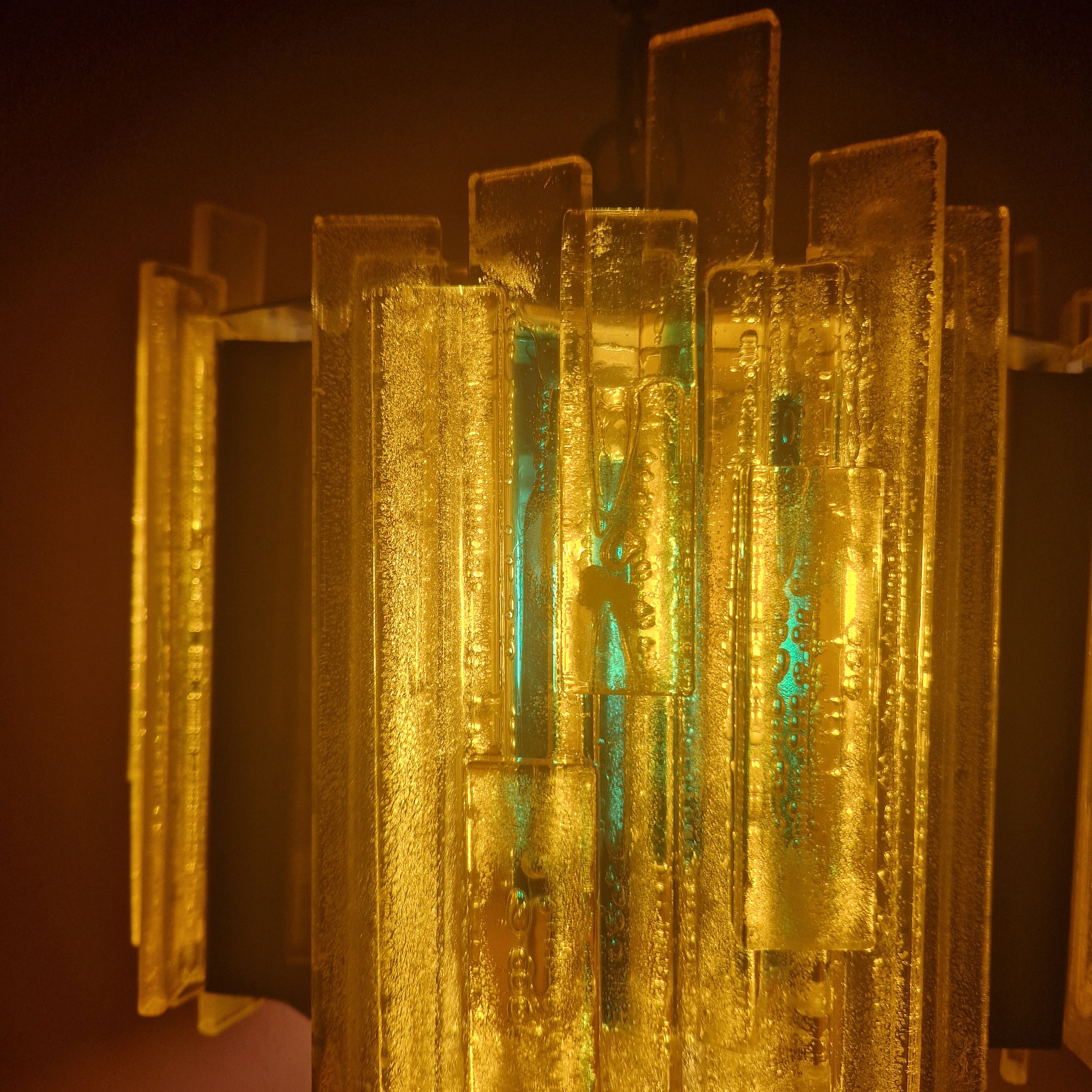Acrylic and Brass Pendant Lamp by Claus Bolby for CEBO Industri, Denmark, 1960s