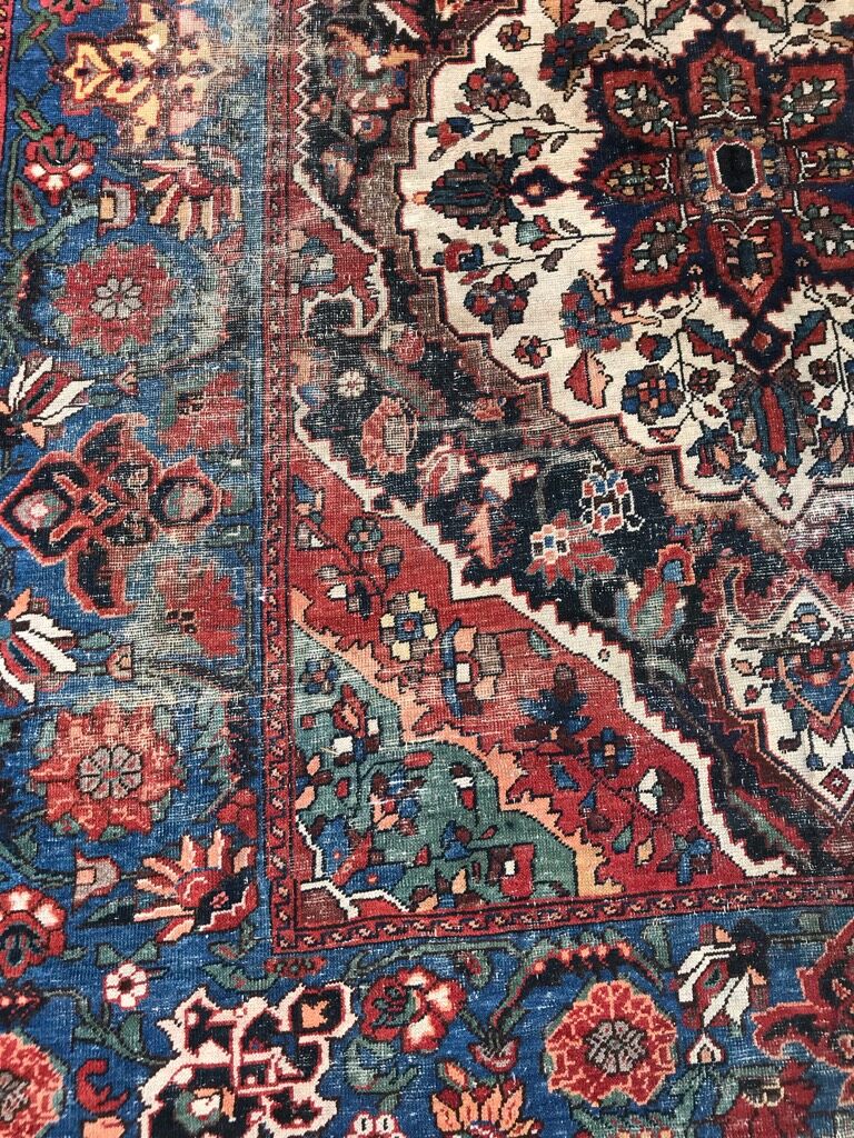 Carpet old persian bakhtiar made hand 176 x 300 cm