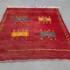 Vintage Moroccan square kilim 103x100 cm kelim wool rug medium 2524