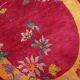 Old Chinese Art Deco handmade carpet 79cm x 134cm 1920s, 1E08
