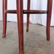 Vintage Irish Pub Stool: Green Leather Seat, Bentwood Thonet Style