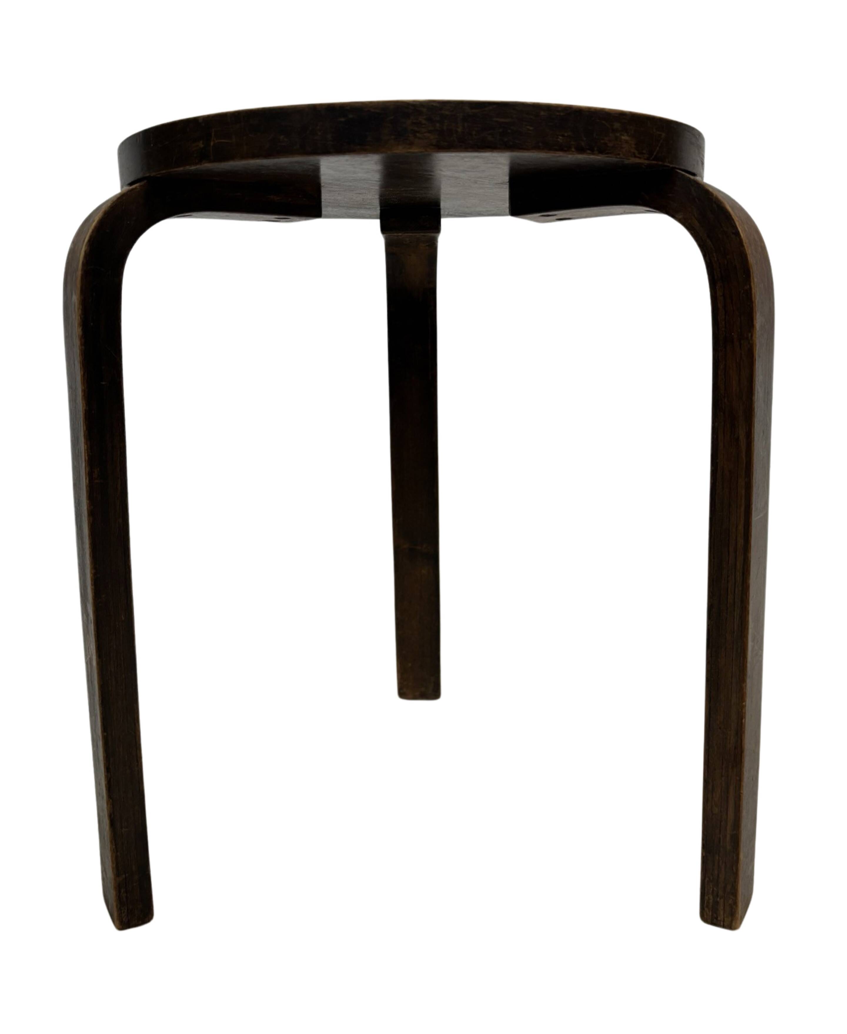Vintage Alvar Aalto model 60 stool attributed to