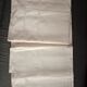 Ancien drap en lin brodé monogramme SS 320 X 230 cm