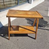 Vintage side table with compass base
