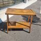 Vintage side table with compass legs