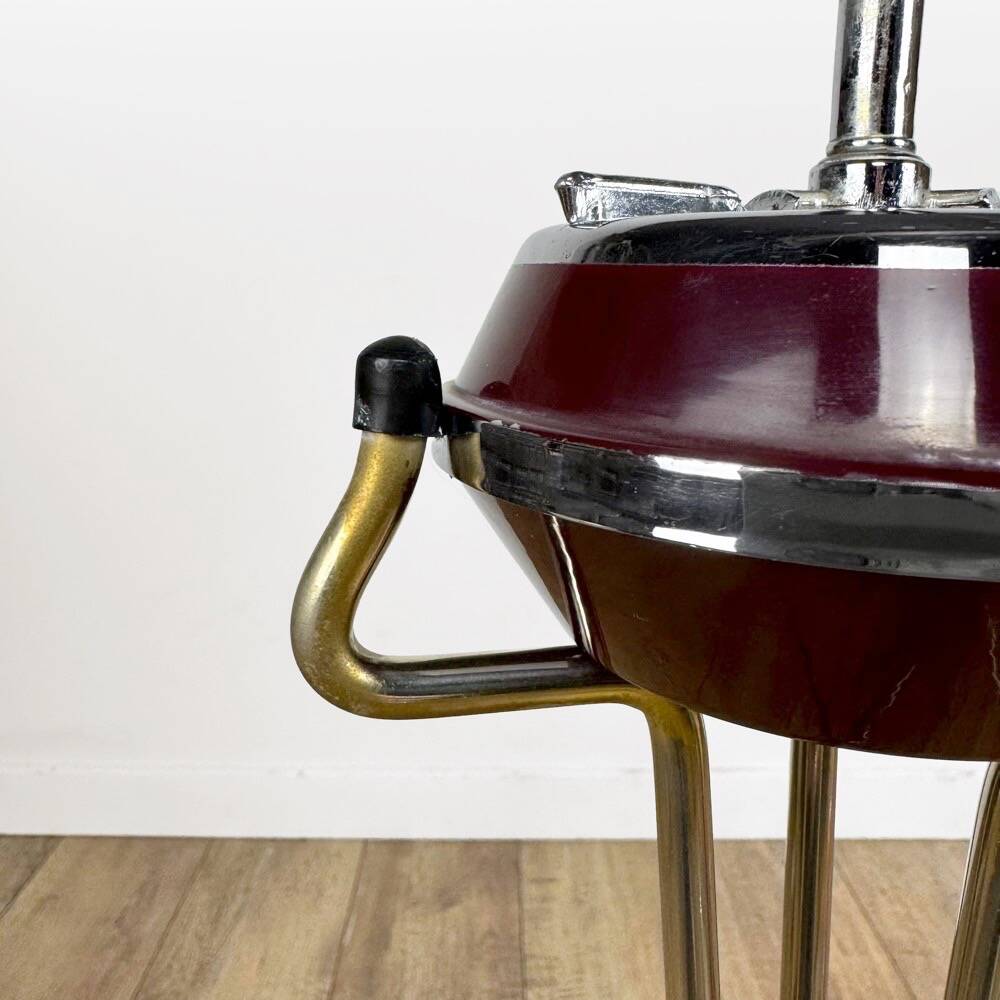 Cendrier sur pied graphique, milieu XXème