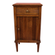 Vintage bedside table in solid oak, Art Deco and classic style.
