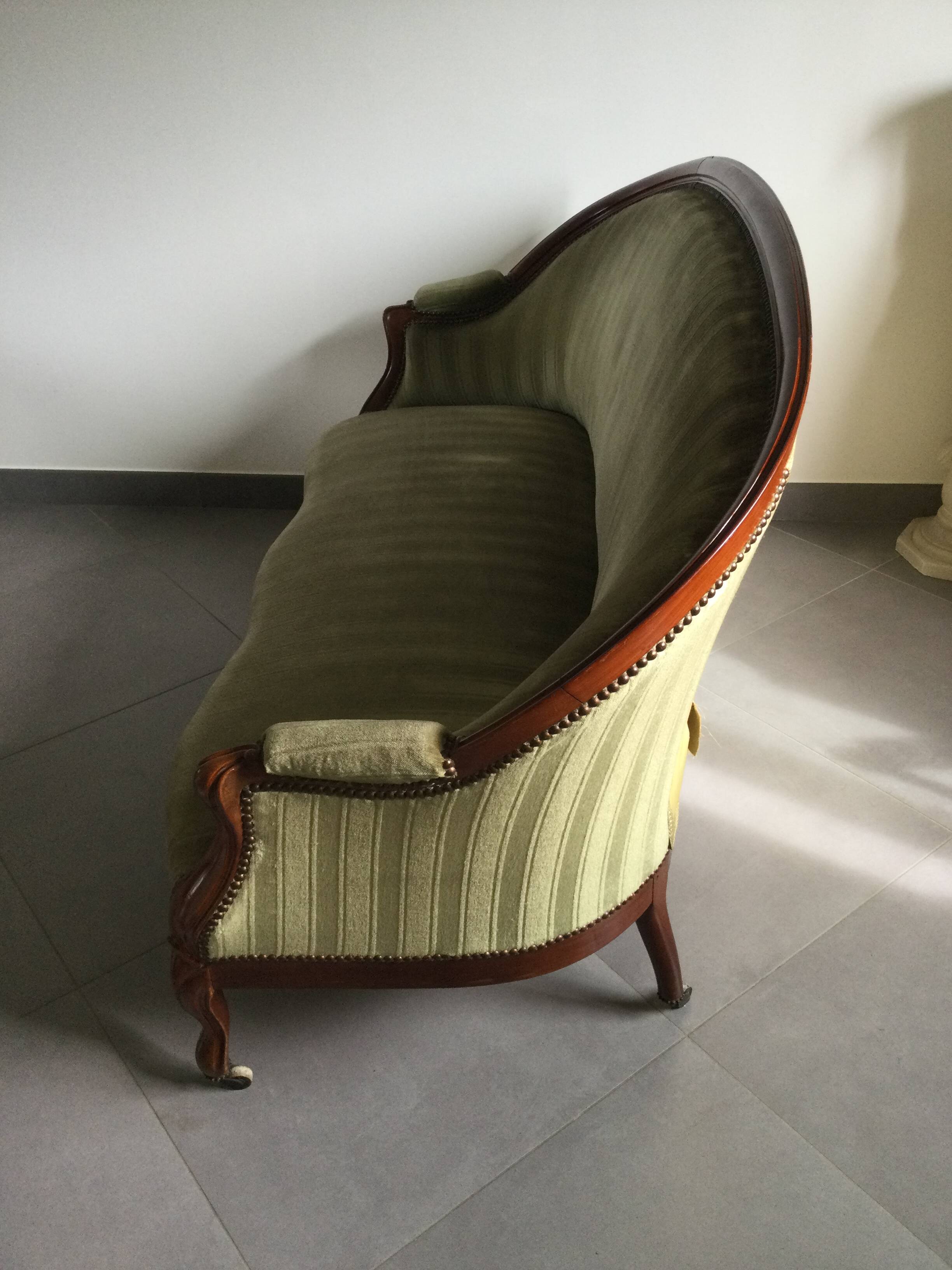 Napoleon III Mahogany Sofa