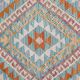 Handmade Grey Large  Kilim Rug, Geometric Flatweave Wool Carpet 294x218 cm