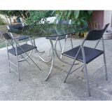 Chaises pliables (x4) acier plein