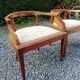 Lot 2 chaises de bureau marquetée dossier bas
