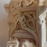 Large Neo-Gothic Console wall light patinated