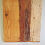 Wall shelf 3 shelves + 4 hooks cast iron in polychrome wood