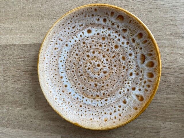 Rare 6 Niderviller Model Fauve Dessert Plates