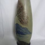 Vase au décor peint signé Jem Joseph Mure