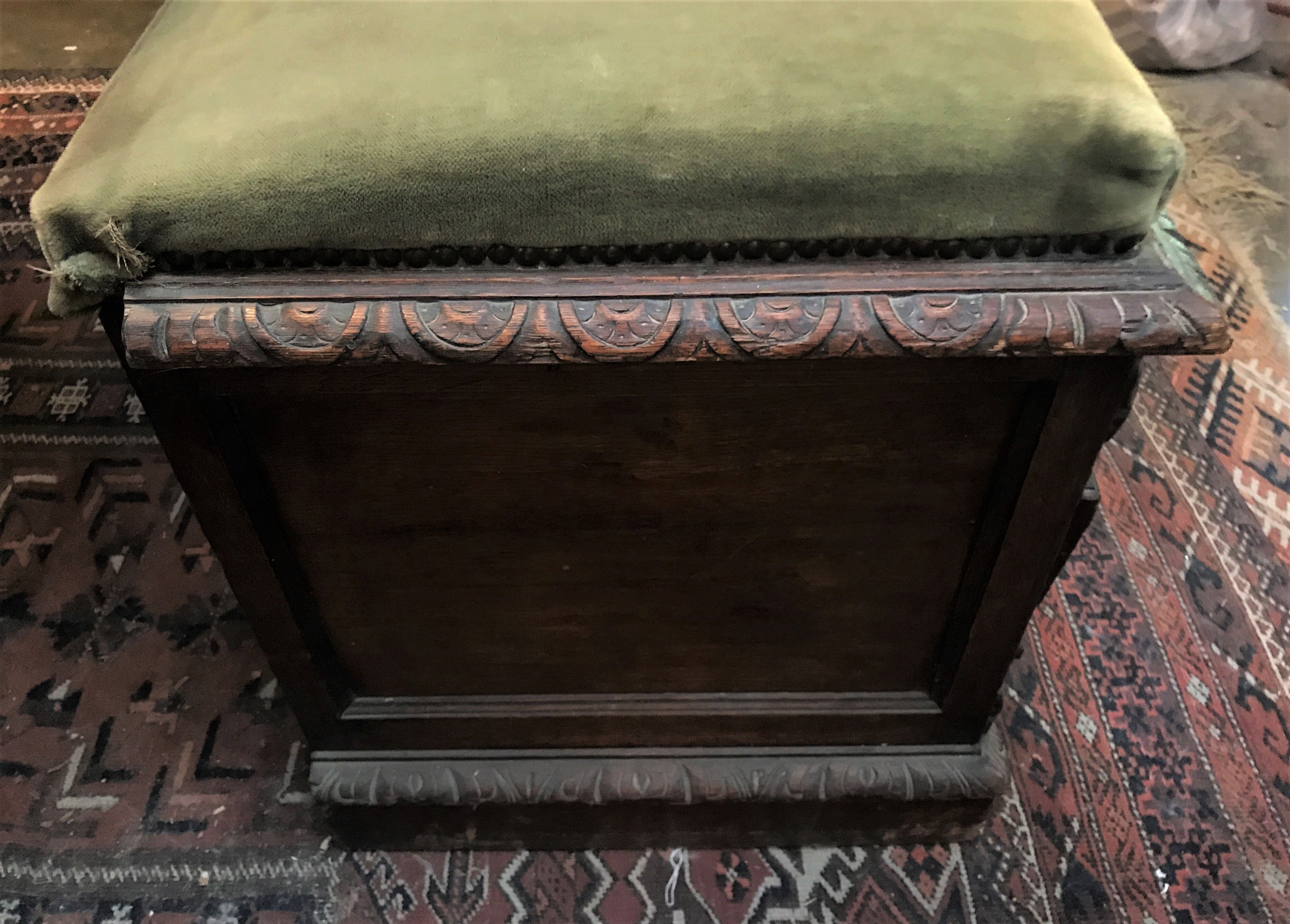 Gothic-style carved chest