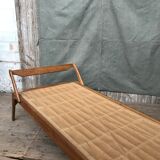 Bed folding a person