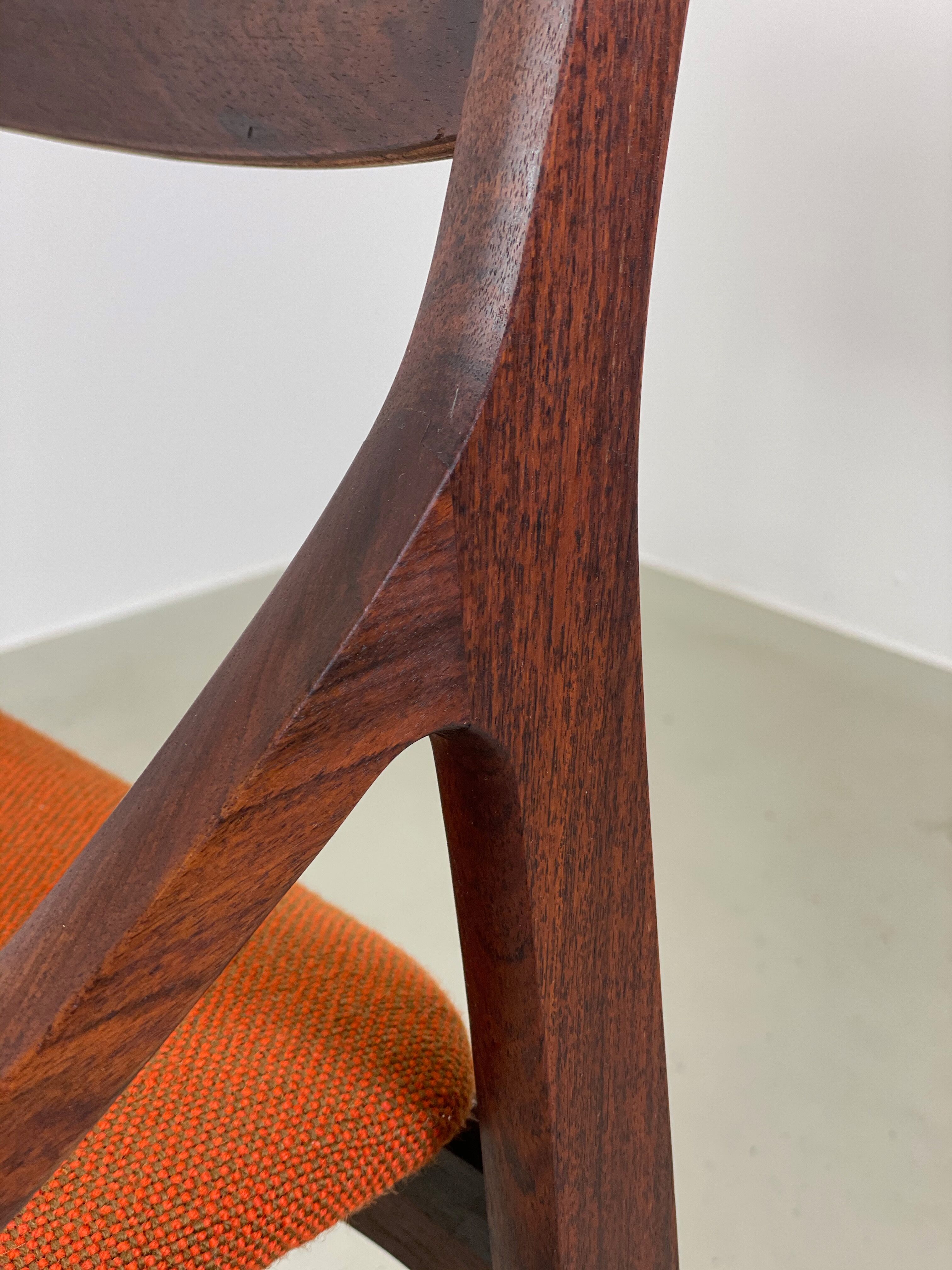 Dining chair in rosewood by Vestervig Eriksen, 1960s