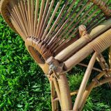 Fauteuil rotin dans le style deJ.Abraham