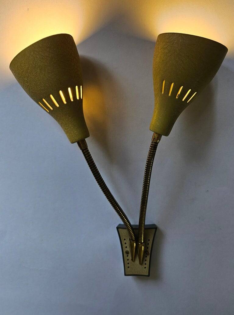 Rare Wall Lamp in style of Stilnovo, Italy, 1960s