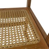 Vintage chair in webbing and pinewood from the 70s minimalist design