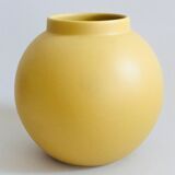 Vintage ball vase in matt ceramic H14cm