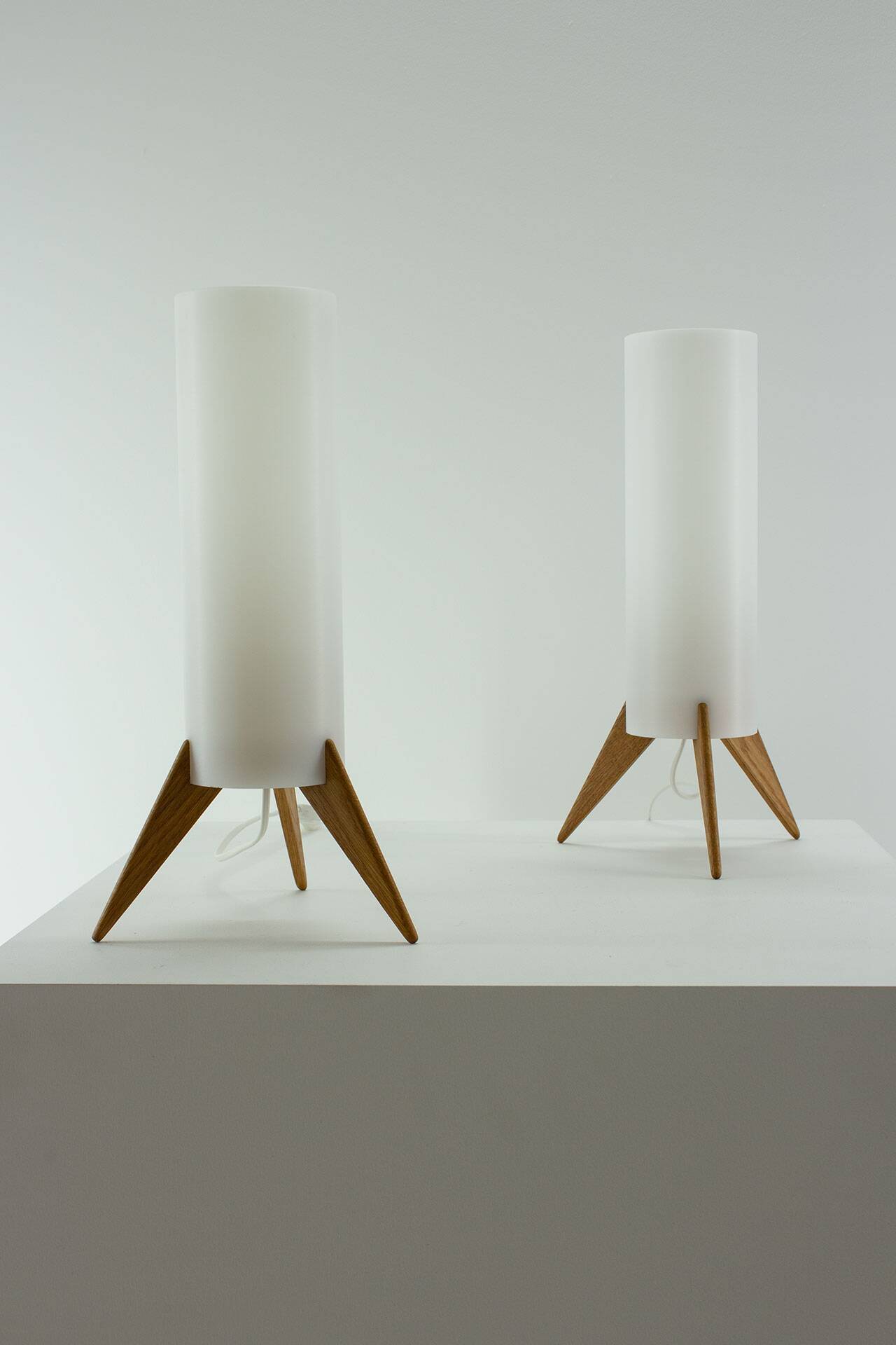 Pair of Raketen table lamps by Luxus, Sweden, 1960s