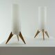 Pair of Raketen table lamps by Luxus, Sweden, 1960s