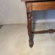 Antique solid wood table with turned legs