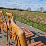 Set of 4 chairs by Antoine Suman