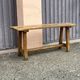Solid wood bench, French craftsmanship, 102cm