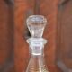 Carafe à liqueur française des années 1950 et cinq verres