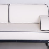 White Slezak Sofa made in 1930s Czechia - Restored