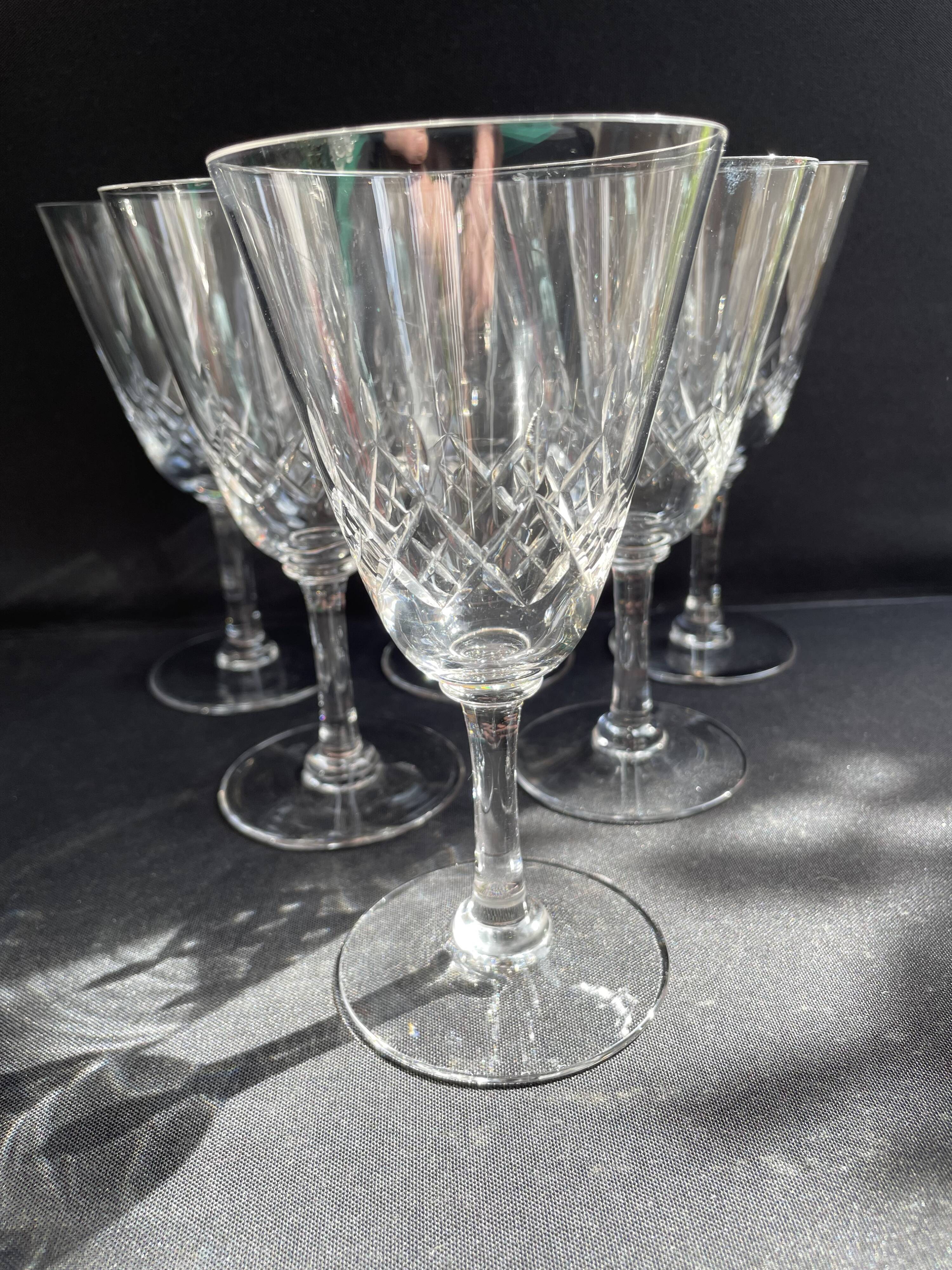 6 port glasses – Cristallerie de Nancy (1920-1934)