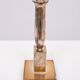 Modernistic silver plated bronze candle sticks Early 20th Century