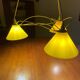 Vintage 3-light pendant light by Le Dauphin circa 1980s