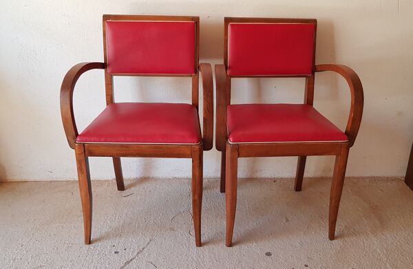 Paire de fauteuils bridge