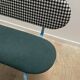 Banc en tissu vichy noir et Aquaclean vert