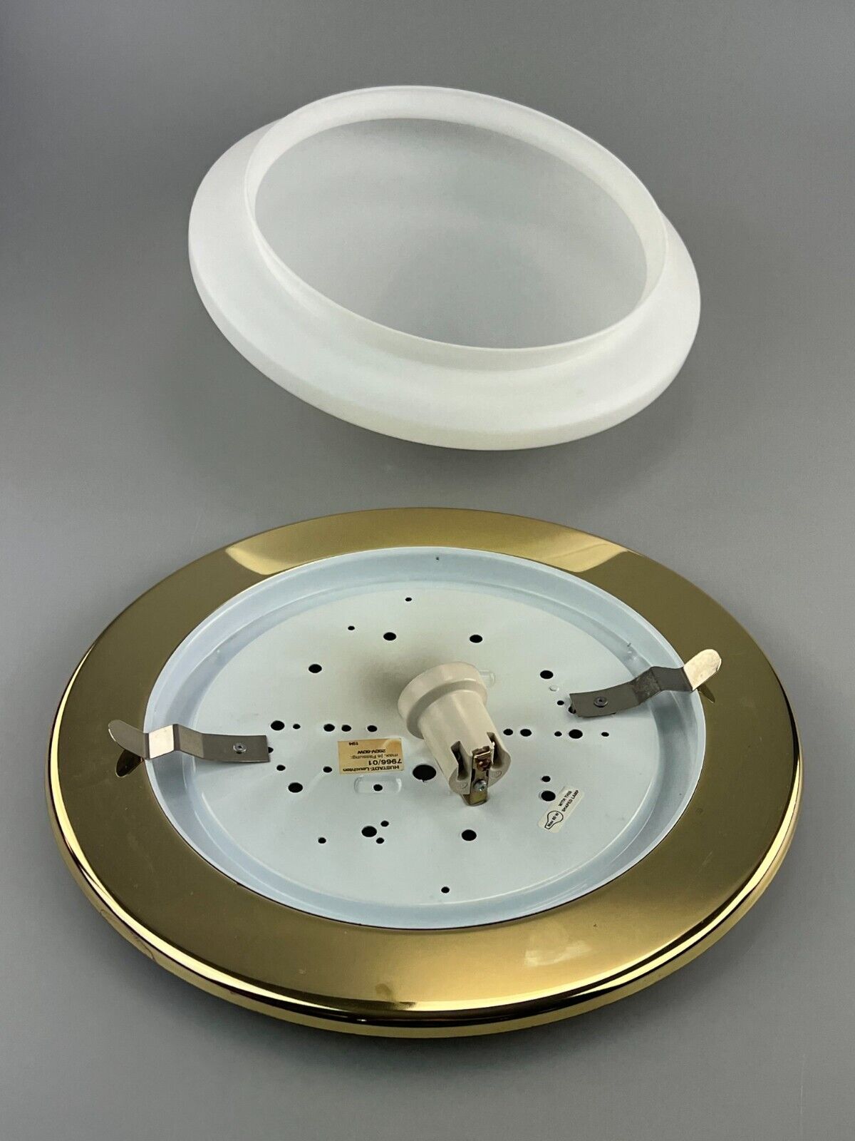 60s 70s Hustadt Leuchten Plafoniere ceiling lamp glass space age design