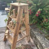 Escabeau de peintre en bois brut