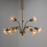 Chandelier and sconces by Emil Stejnar and executed by Rupert Nikoll 195°
