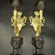 Pair of caryatid sconces Empire style early nineteenth century