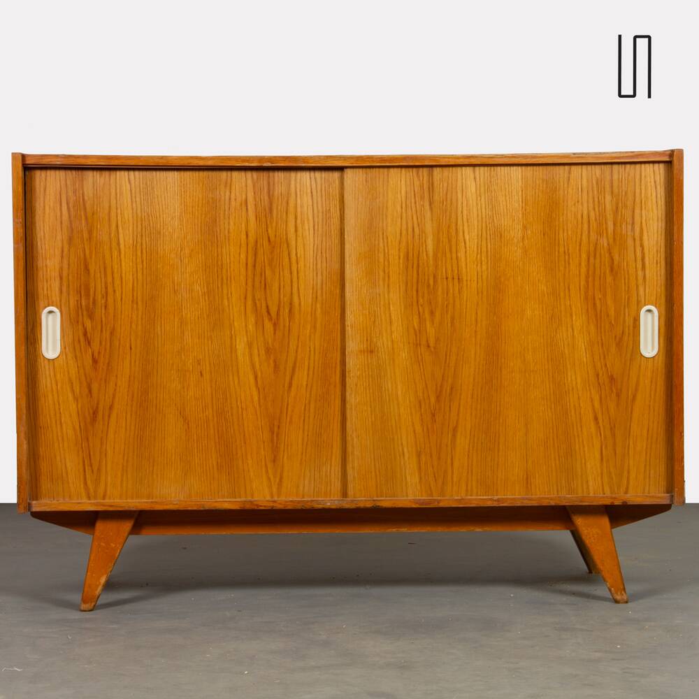 Oak chest of drawers, model U-452, by Jiroutek for Interier Praha, 1960