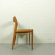 Niels Møller Model 75 oak papercord dining chair for J.L Møller
