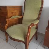 Fauteuil Voltaire en merisier
