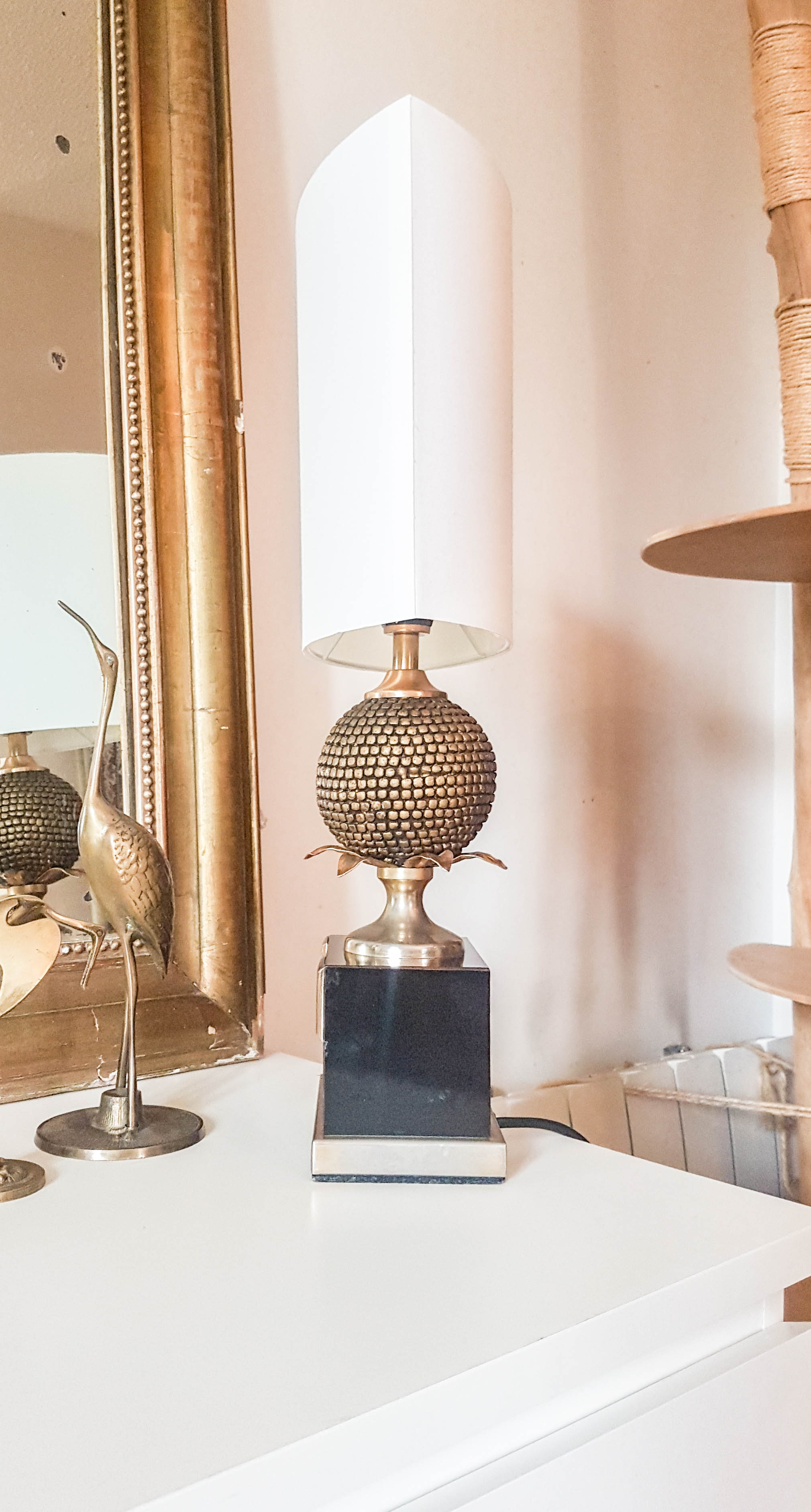 Lampe de bureau "pieds ananas" 1960